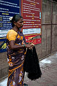 Street life around the Sri Meenakshi-Sundareshwarar Temple of Madurai. Tamil Nadu.  